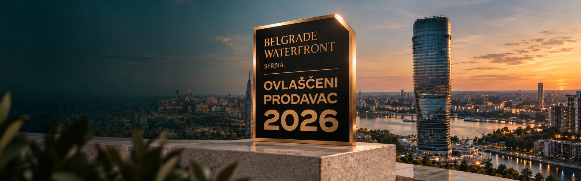 Beograd na vodi u sumrak i priznanje ovlašćenog prodavca za 2026. godinu